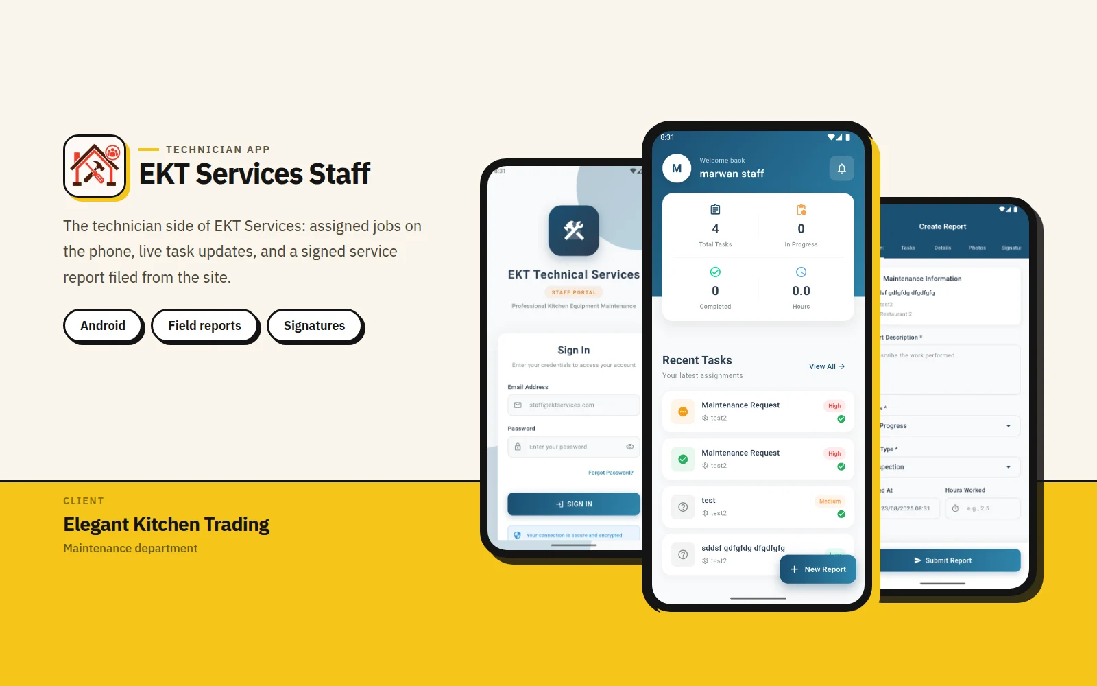 EKT Services Staff